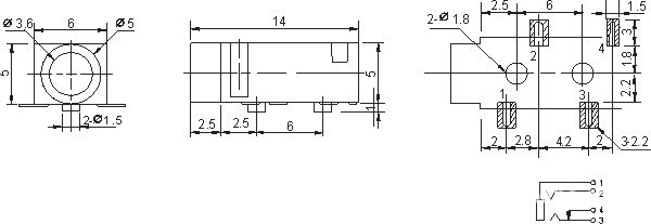 【3.5音频视频电源插座、3.5插口 CK-3512T 黑塑件】价格,厂家,图片,插头,乐清市虹桥力夫电子配件经营部-